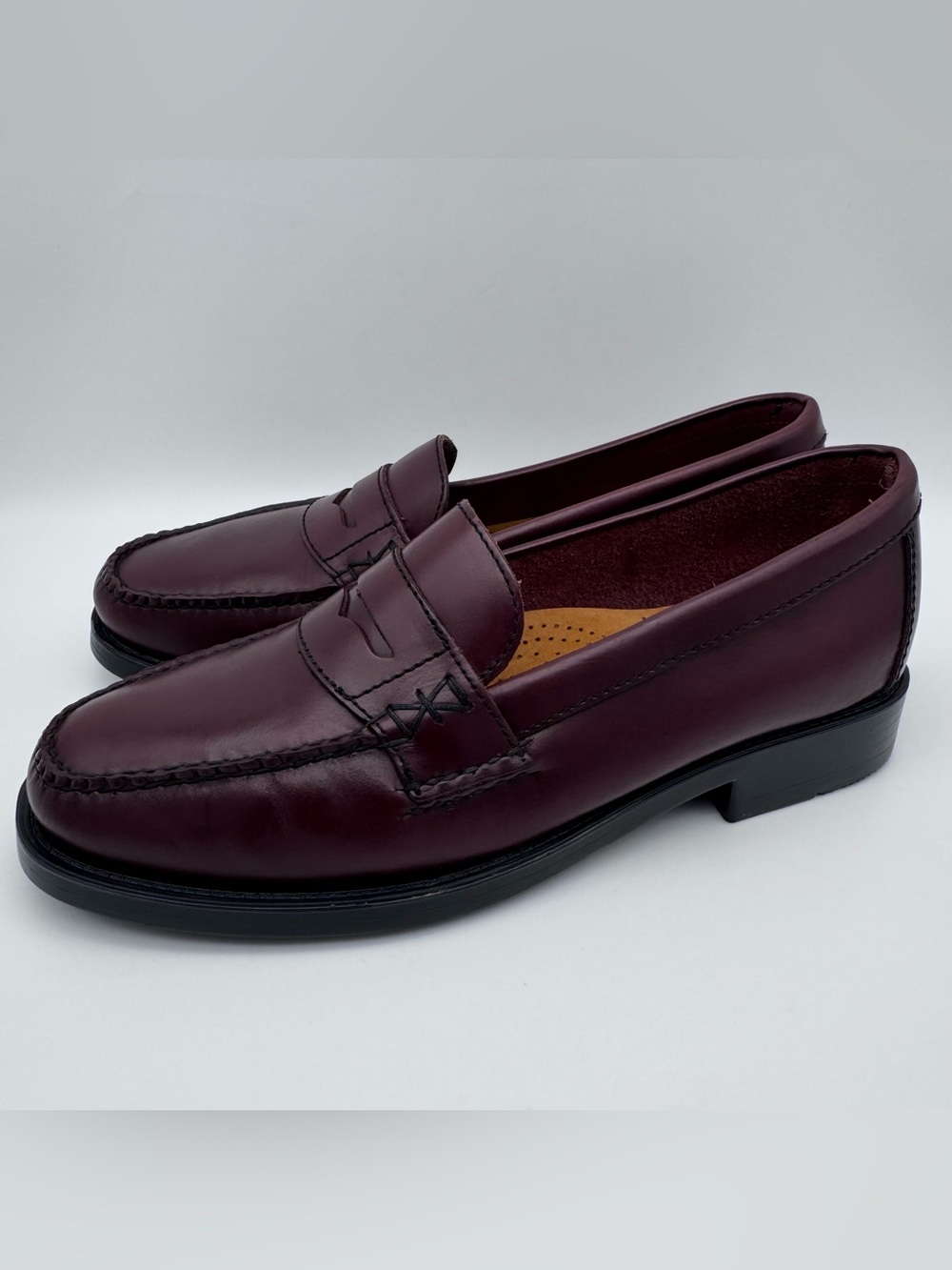 Bass Weejuns Katherine II Penny Loafers Brown Leather Women 7 M